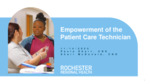 Empowerment of the Patient Care Technician by Paula Ebert and Shari McDonald